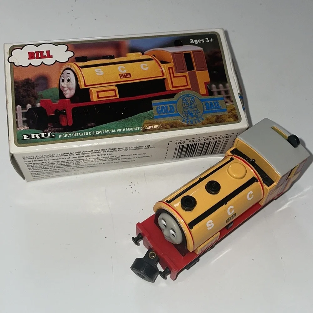 Gold Rail Train Bill Original Box 1993